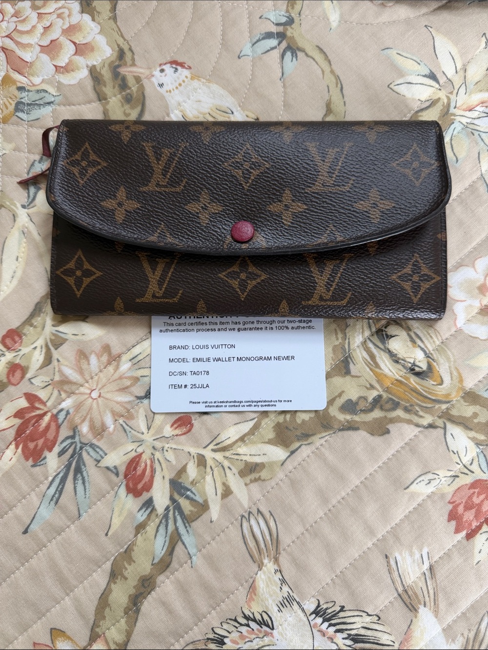 Louis Vuitton Emilie Monogram Wallet
